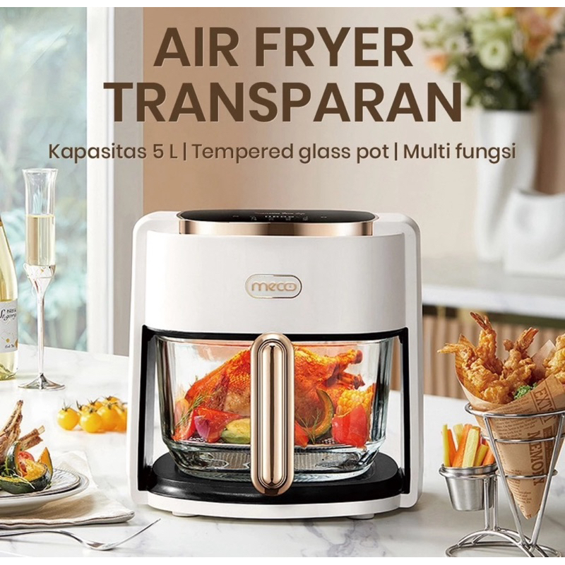 Jual Air Fryer mecoo air fryer transparan | Shopee Indonesia