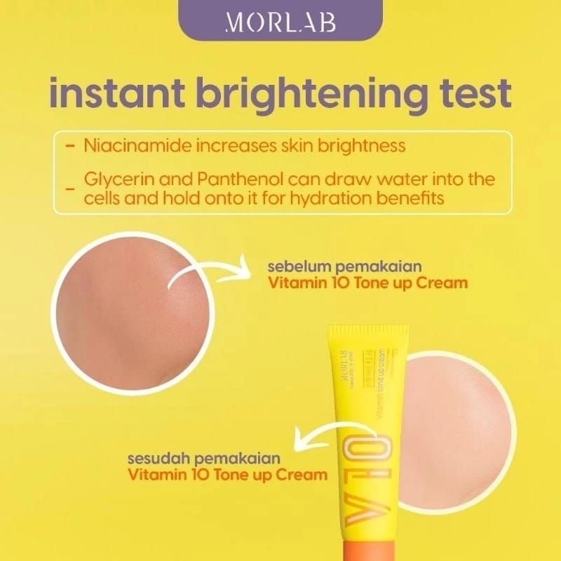 Jual (READY) MORLEB V10 TONE UP CREAM MORLAB VITAMIN MENCERAHKAN KULIT ...