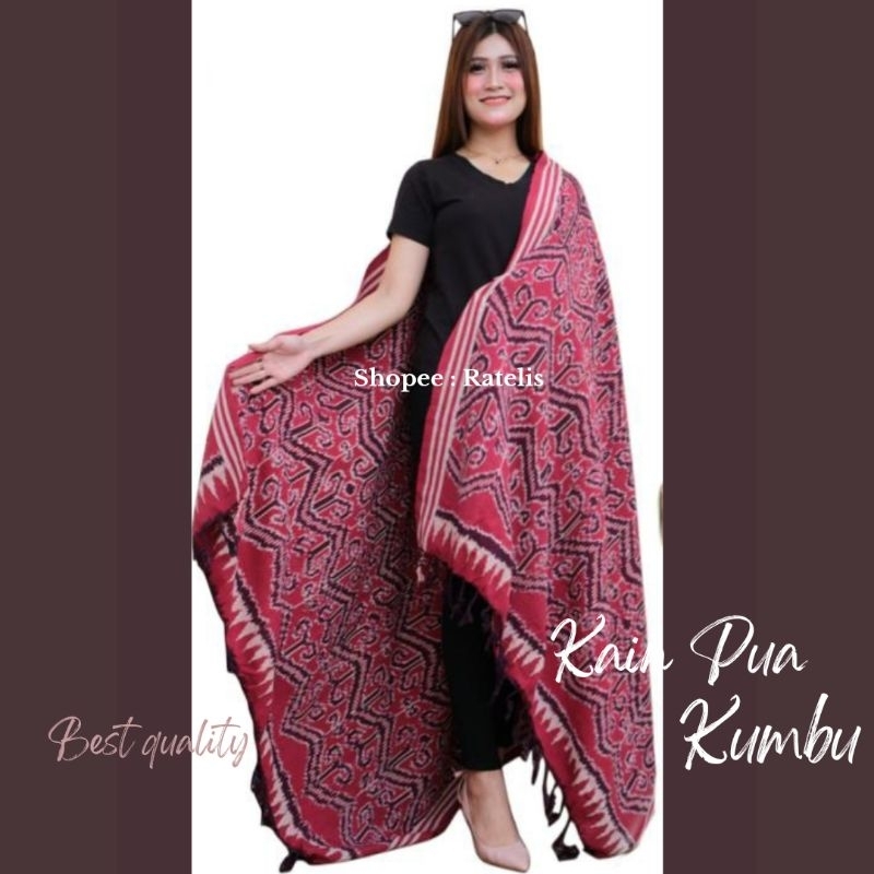 Jual Kain pua kumbu tenun motif dayak khas Kalimantan ikat Sintang ulu ...