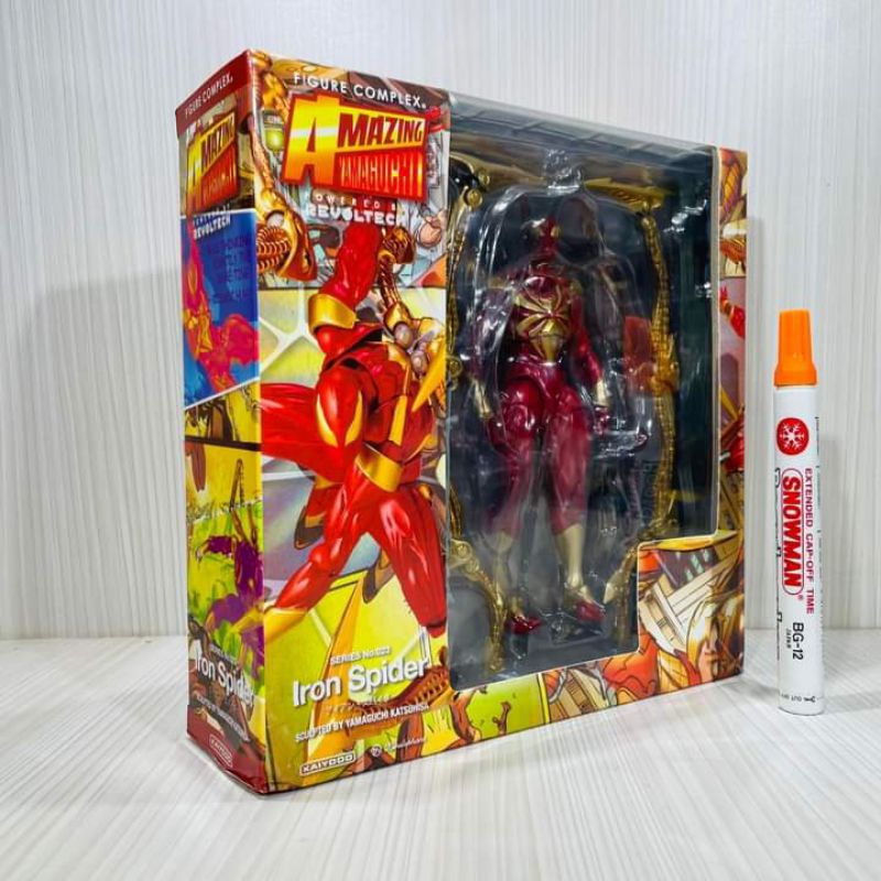 Jual Mainan action figureRevoltech Amazing Yamaguchi iron spider marvel ...
