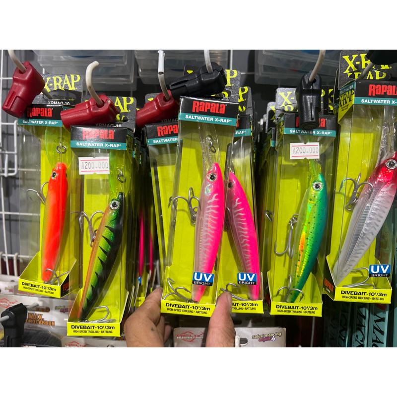 Lot De 3 Leurres Rapala X-Rap Magnum - XRMAG10, XRMAG15, SXR5 - Pêche En Mer, Couleur Selon Photo