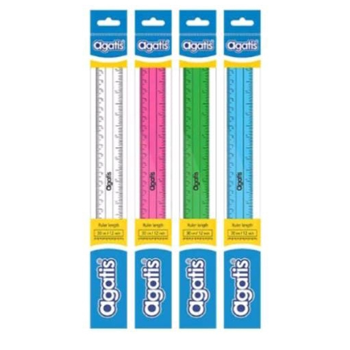 Jual Penggaris Plastik 30 cm Agatis - Ruler Transparan | Shopee Indonesia