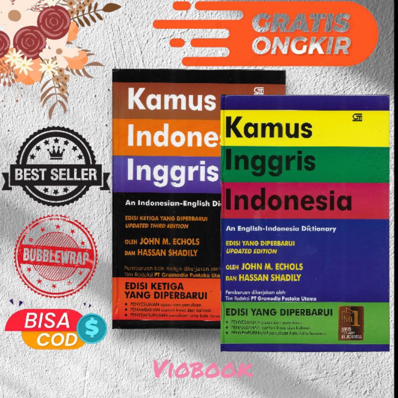 Jual Paket Kamus Bahasa Indonesia - Inggris Dan Inggris - Indonesia ...