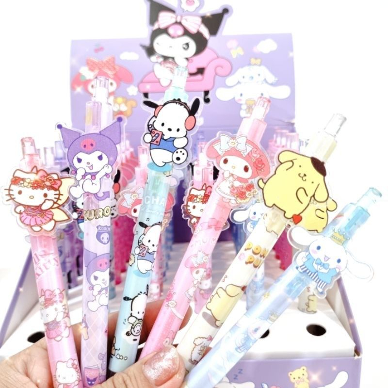 Jual Pulpen Pen Gel Karakter Kuromi My Melody Hello Kitty Cinnamorol ...