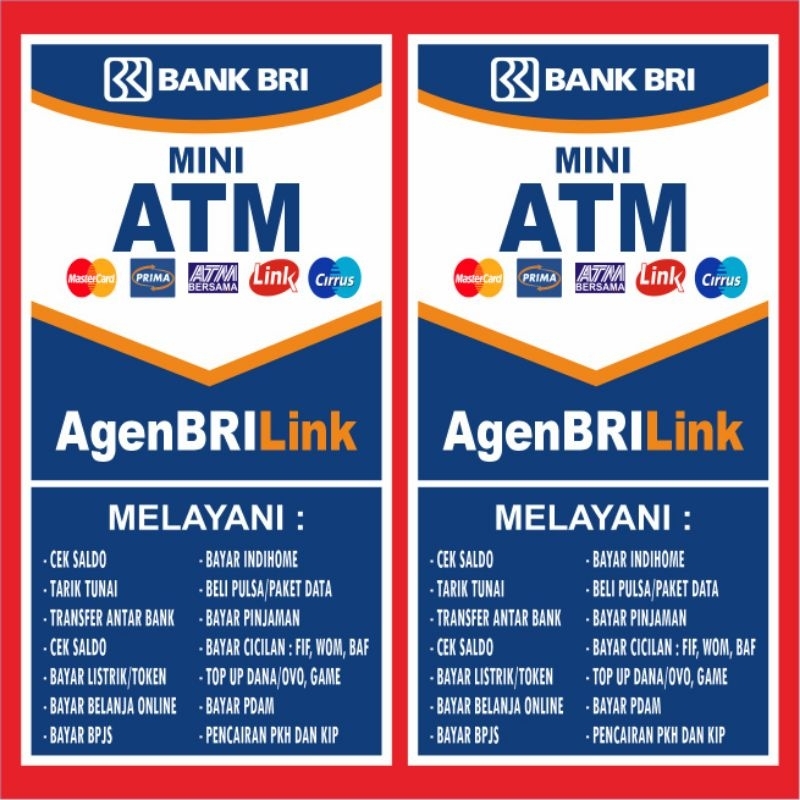 Jual Spanduk / Banner Agen BRILink Bisa Request Tulisan ukuran 50x100 ...