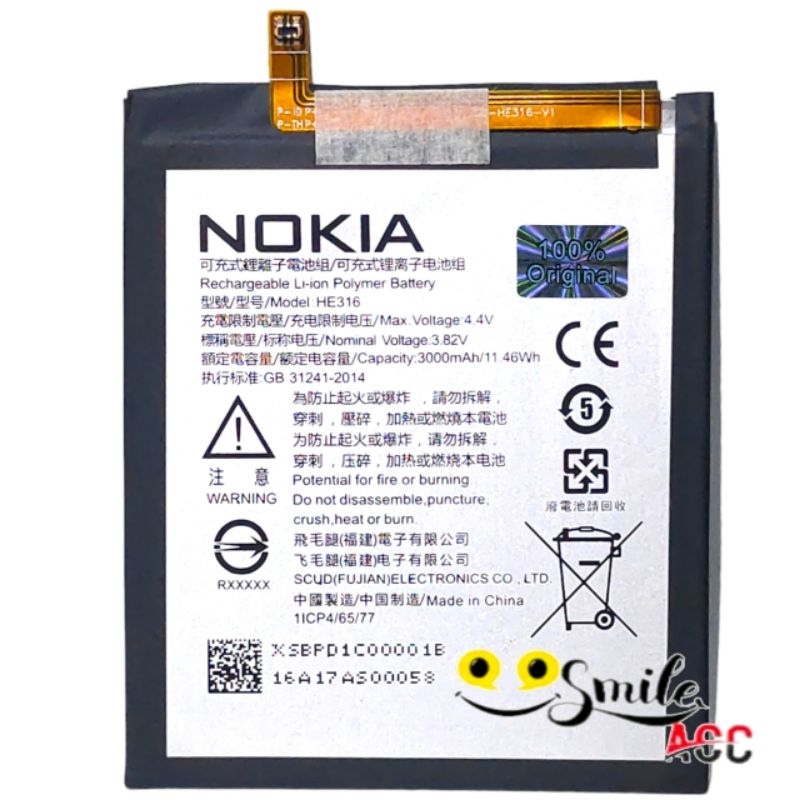 Original Batterie Battery AKKU HE316 Pour Nokia 6