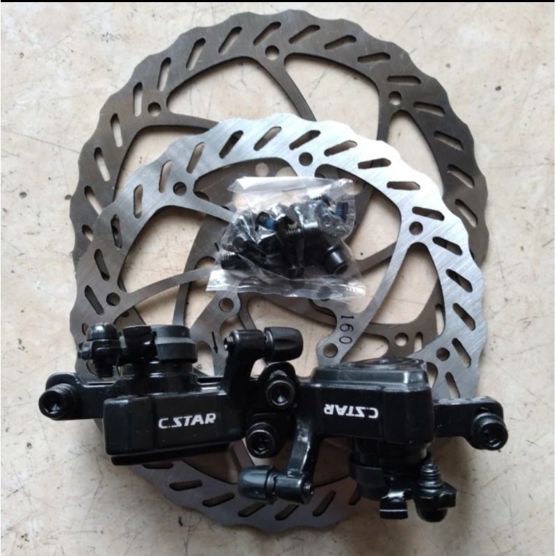Jual rem discbrake CSTAR br 350 disc brake set caliper kaliper cakram ...