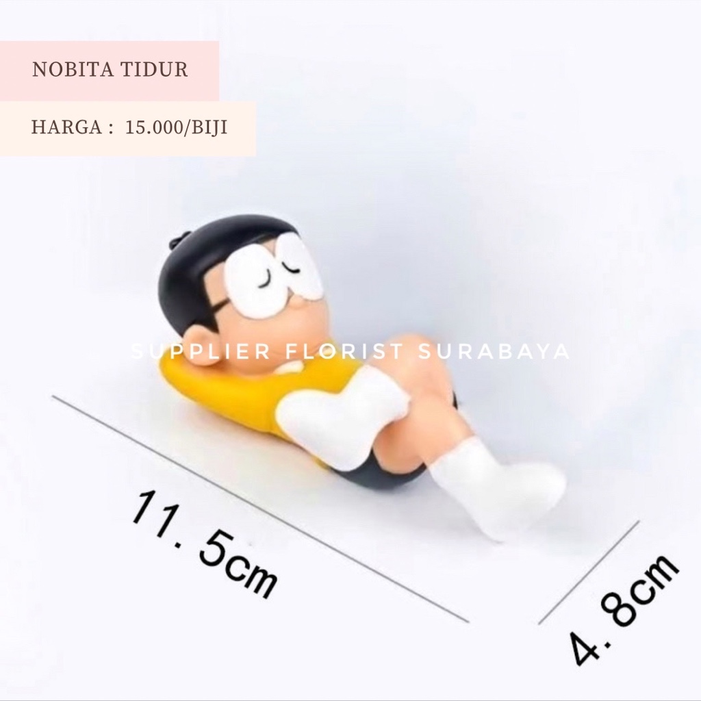 Jual MINIATUR KUE TART NOBITA TIDUR TEMAN DORAEMON HIASAN KUE TART CAKE ...