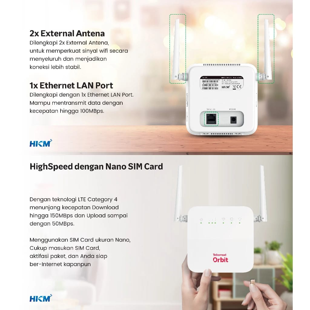 Jual Telkomsel Orbit Star G1 Modem 4G Wifi High Speed Garansi Resmi ...