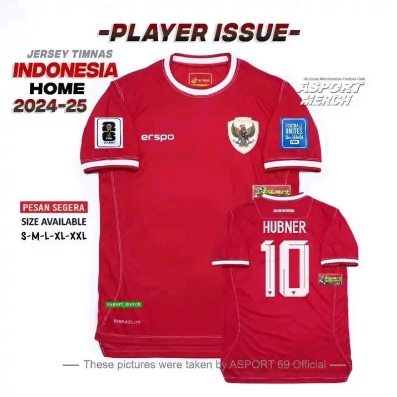 Jual JERSEY INDONESIA ERSPO PLAYER ISSUE JERSEY BOLA TIMNAS INDONESIA HOME TERBARU 2024 2025