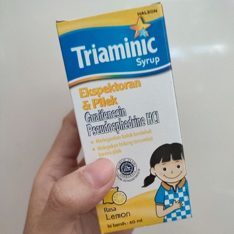Jual TRIAMINIC SIRUP 60ML Batuk berdahak pilek RASA LEMON | Shopee ...