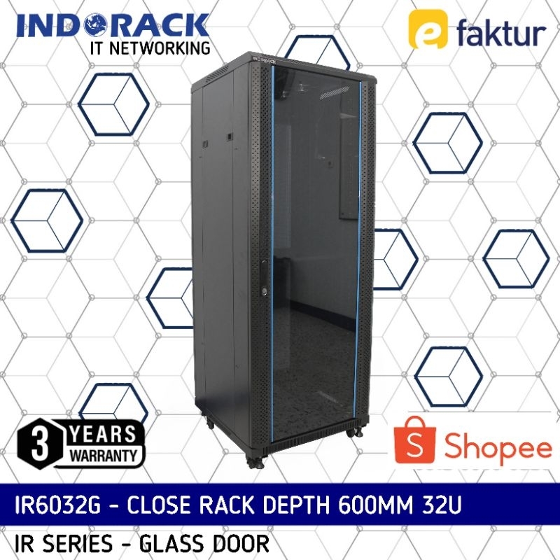 Jual IR6032G / IR6032P / IR6032D - Close Rack INDORACK 32U Depth 600mm ...