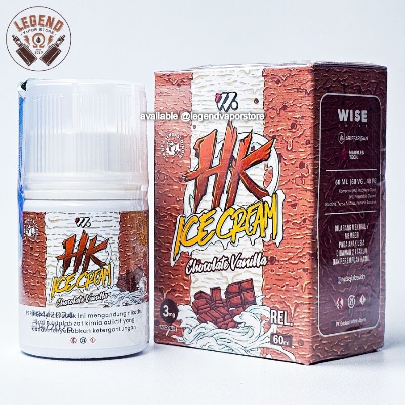 Jual FREEBASE - LIQUID HK Ice Cream Chocolate Vanilla 60ML 3MG 6MG ...