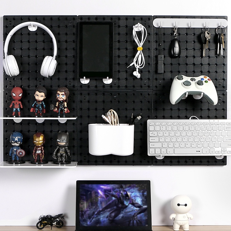 Jual Terlaku Pegboard Dinding Aksesori Wall Shelf Board Storage Tablet ...