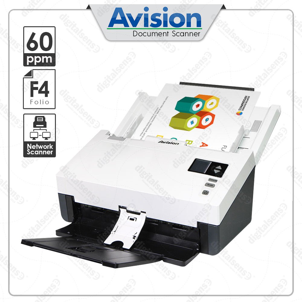 Jual Scanner Avision AD345GN - ADF - A4/F4/Legal/Folio - Ultrasonic ...