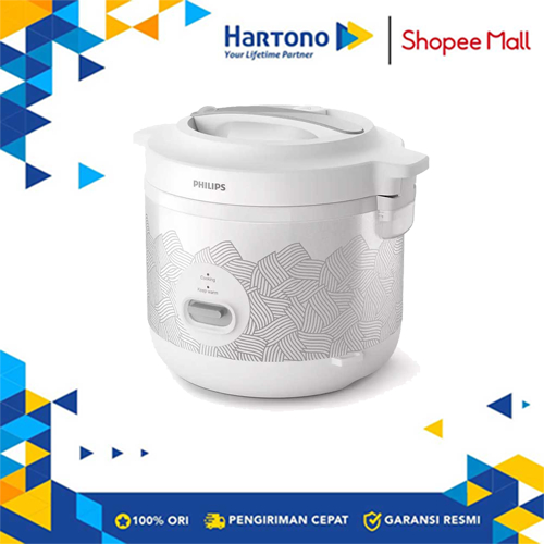 Jual Philips Penanak Nasi Rice Cooker Pattern HD3003/33 | Shopee Indonesia