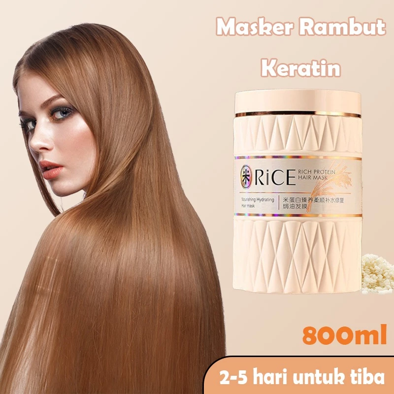 Hair Mask Smooth Hair Mask Keratin 800ml hair mask keratin | Smoothing Hair | perawatan rambut - foto 1