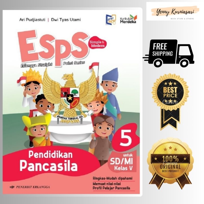 Jual Erlangga ESPS Kurikulum Merdeka Kelas 5 SD / MI Bahasa Indonesia ...