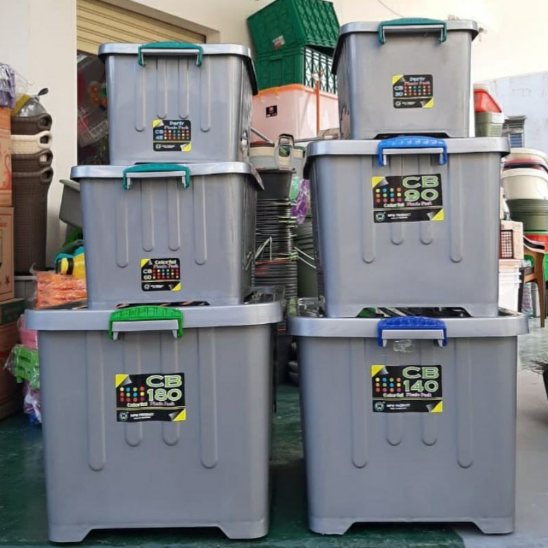 Jual Container Box Silver Jumbo 180 Liter 140 L 90 L 60 L 45 L 30 L ...