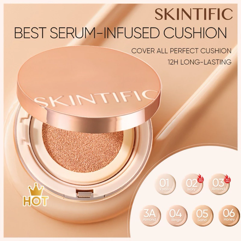 Skintific Cushion SPF 35 PA++++ Oil-Control Matte