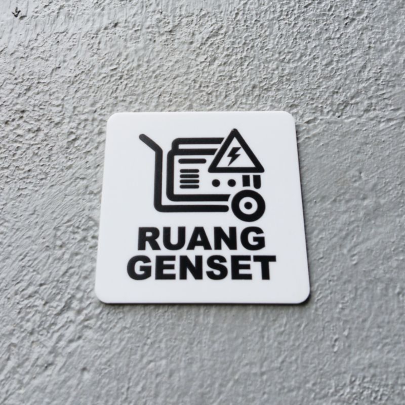 Jual SIGNAGE tanda label ruang genset | Shopee Indonesia