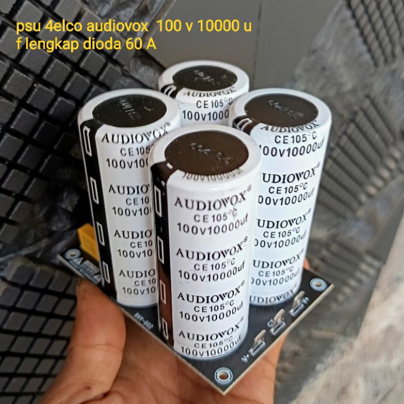 Jual psu 4 elco audiovox 100v 10000uf lengkap dioda 60 a max ct65 full ...