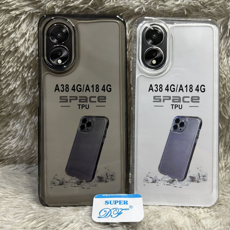 Cover 2in1 Per OPPO A38 / A18 4G, Custodia Ibrida Con Protezione Schermo Integrata, Antiurto Trasparente
