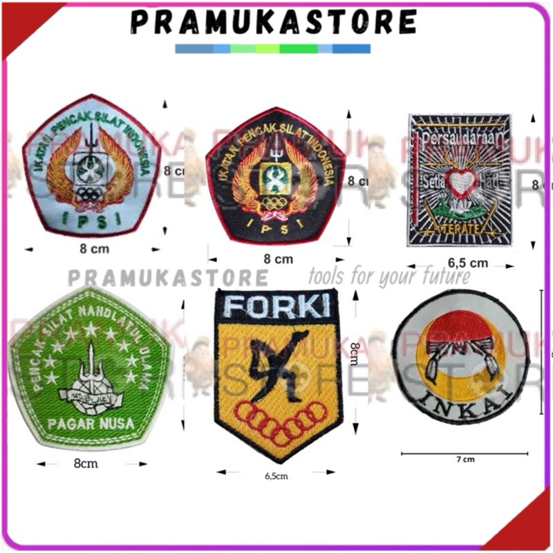 Jual logo karate BORDIR BIJIAN | logo pencak silat | logo ipsi | logo ...
