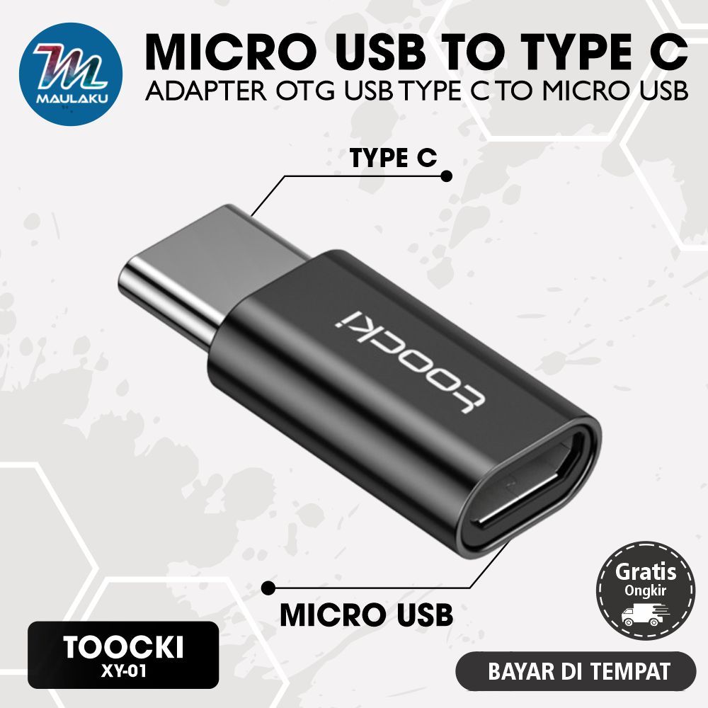 Jual Kabel Otg Usb Micro To Type C Adapter Converter Safe Transmission Shopee Indonesia