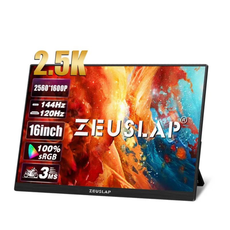 Jual ZEUSLAP Z16S 16 inch 2560x1600P 144Hz Portable LCD Computer PC ...