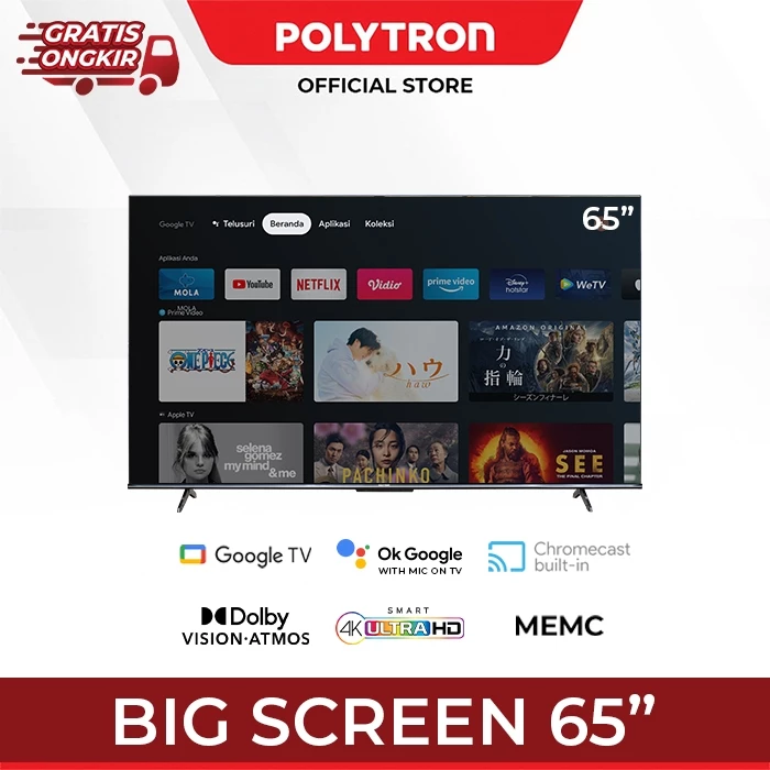 review TV Polytron PLD 65UG5959