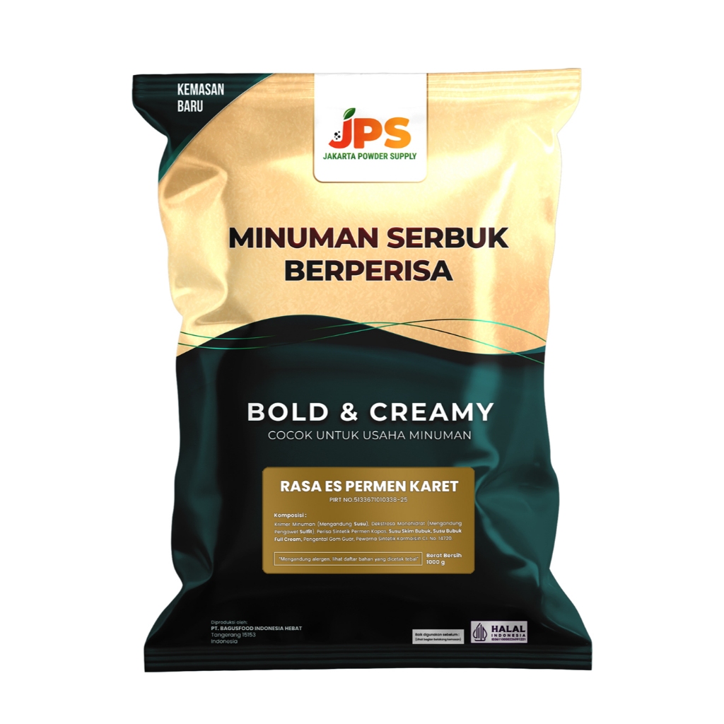 Jual Powder Drink JPS Bubuk Minuman Rasa Es Permen Karet Viral Plain 1 ...