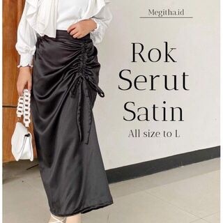 Jual ROK SERUT SAMPING / ROK KEKINIAN / ROK SATIN TERLARIS / BAWAHAN ...