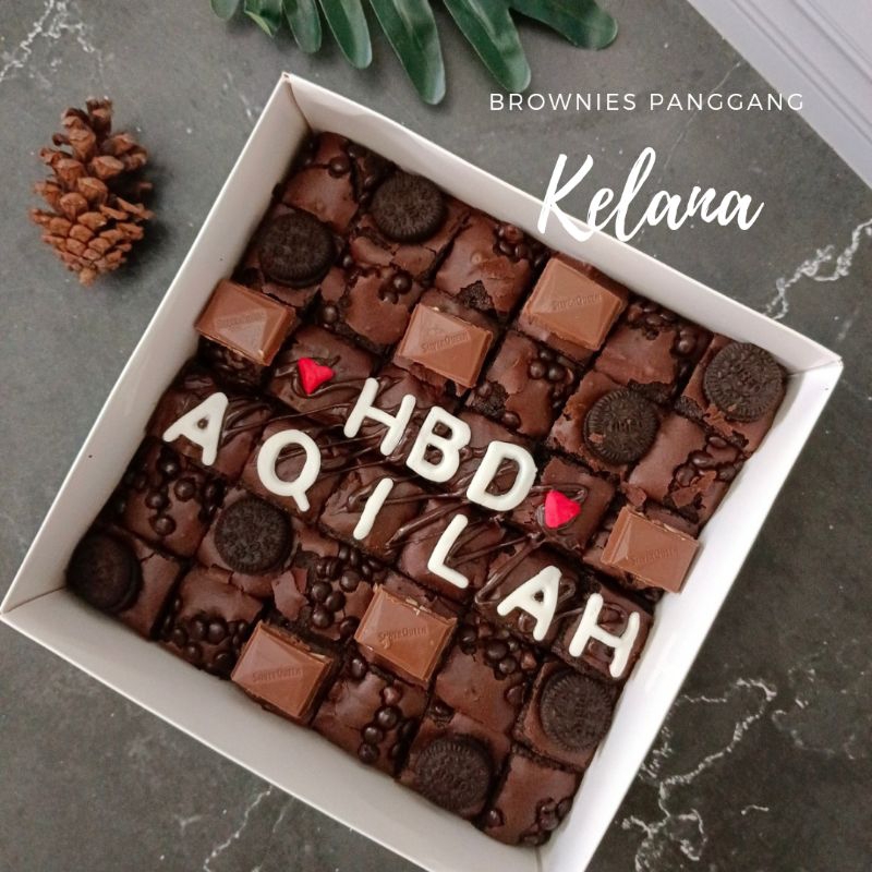 Jual Brownies Ulang Tahun Kue Ulang Tahun Brownies Panggang Deluxe