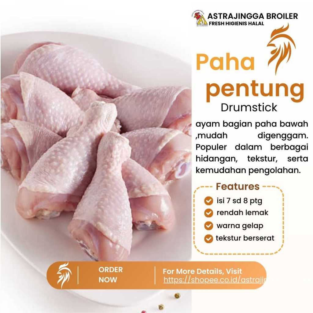Jual Paha pentung drumstick isi 6 - 9 potong 1kg astrajingga broiler ...