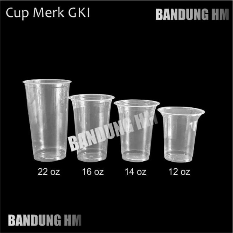 Jual CUP PLASTIK GKI 12OZ (ISI 50PCS) | Shopee Indonesia