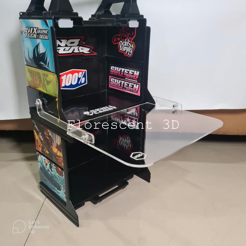 Jual Meja Lipat Akrilik Pitbox Portable Pit Box 15424 Aksesoris ...