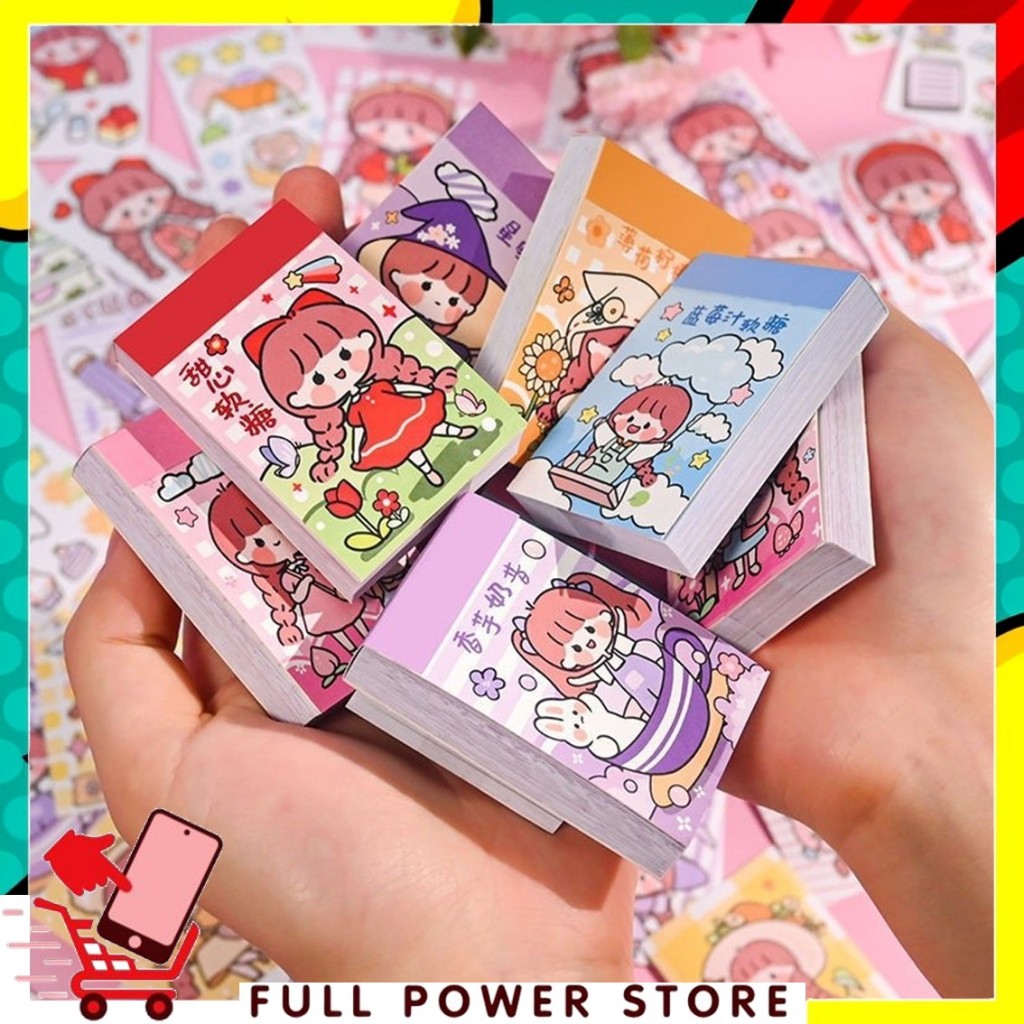 Jual FPS Stiker Buku Momo Mini 24 Lembar Sticker Note Book Washi ...