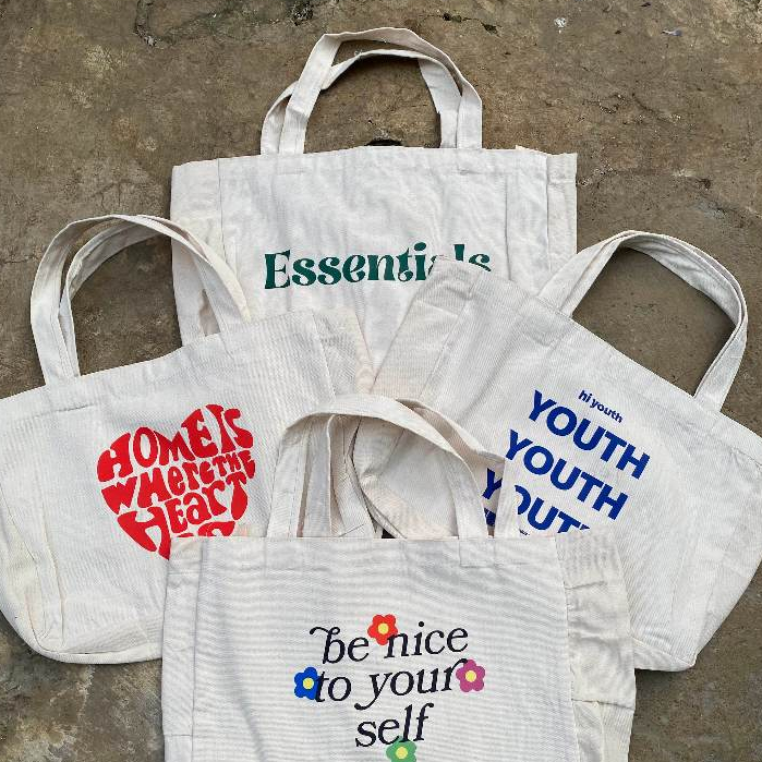 Jual Tote Bag Aesthetic Kekinian Tote bag Landscape Muat Laptop by