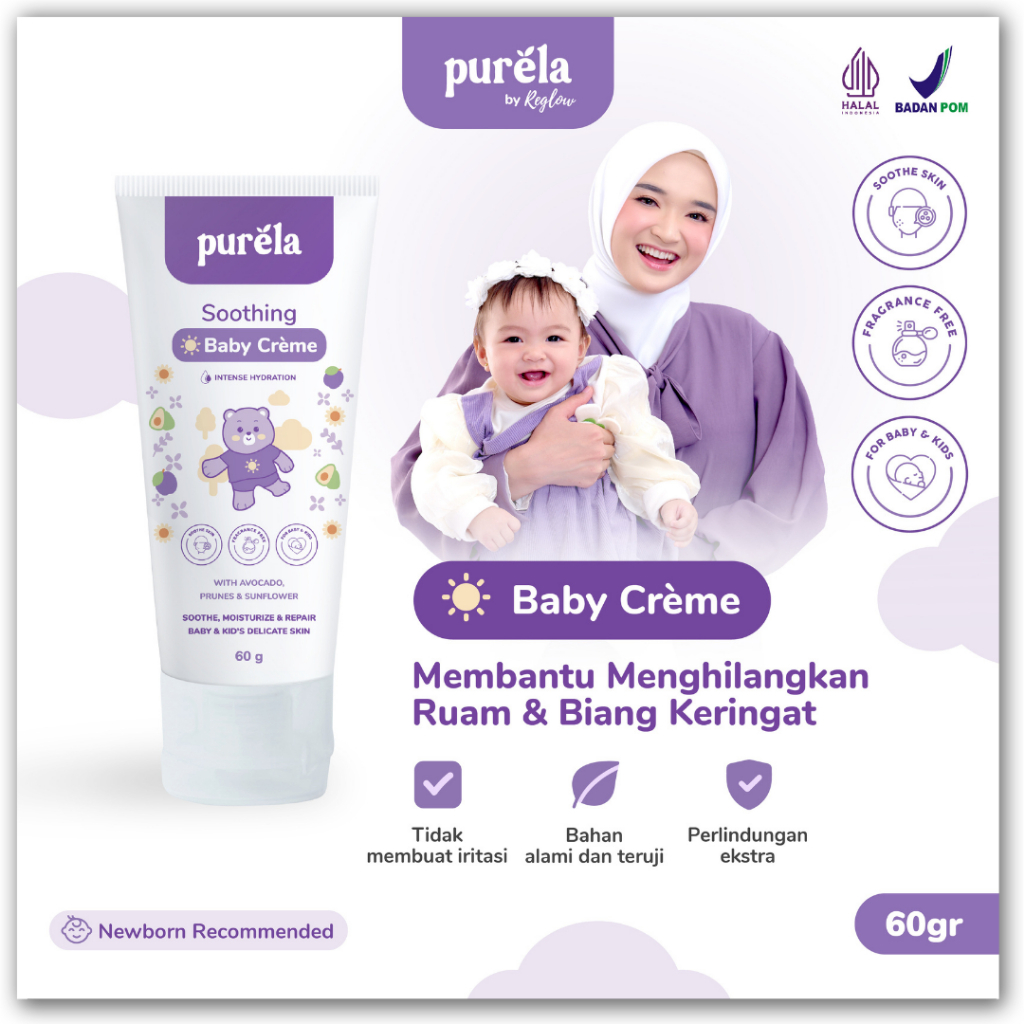 Jual PURELA SOOTHING BABY CREME - MEMBANTU MENGATASI IRITASI BIANG ...