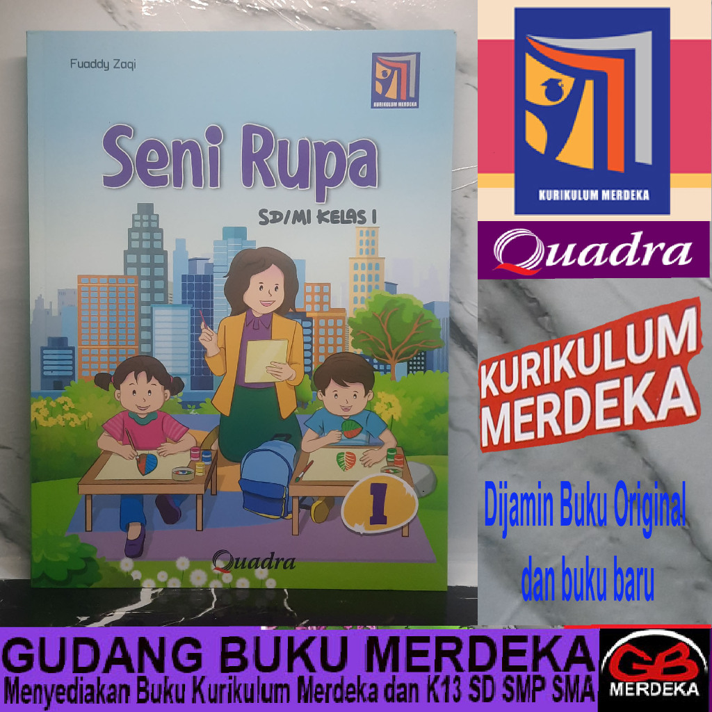 Jual SENI RUPA Kelas 1 SD/MI Kurikulum Merdeka Penerbit: Quadra ...