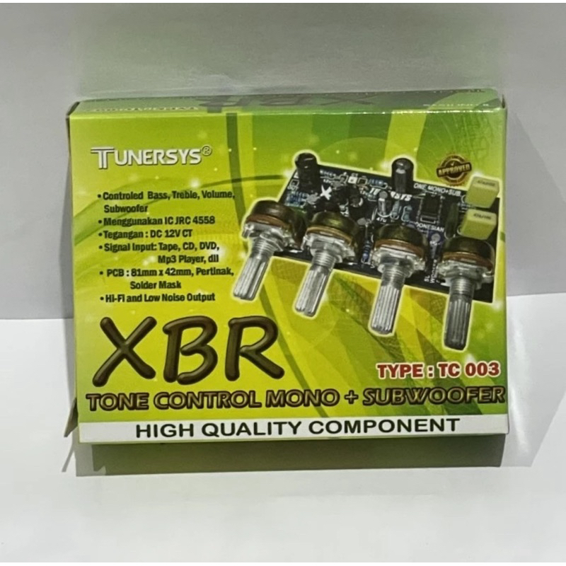 Jual Tunersys XBR Tone Control Mono + subwoofer | Sub heatsink XBR ...
