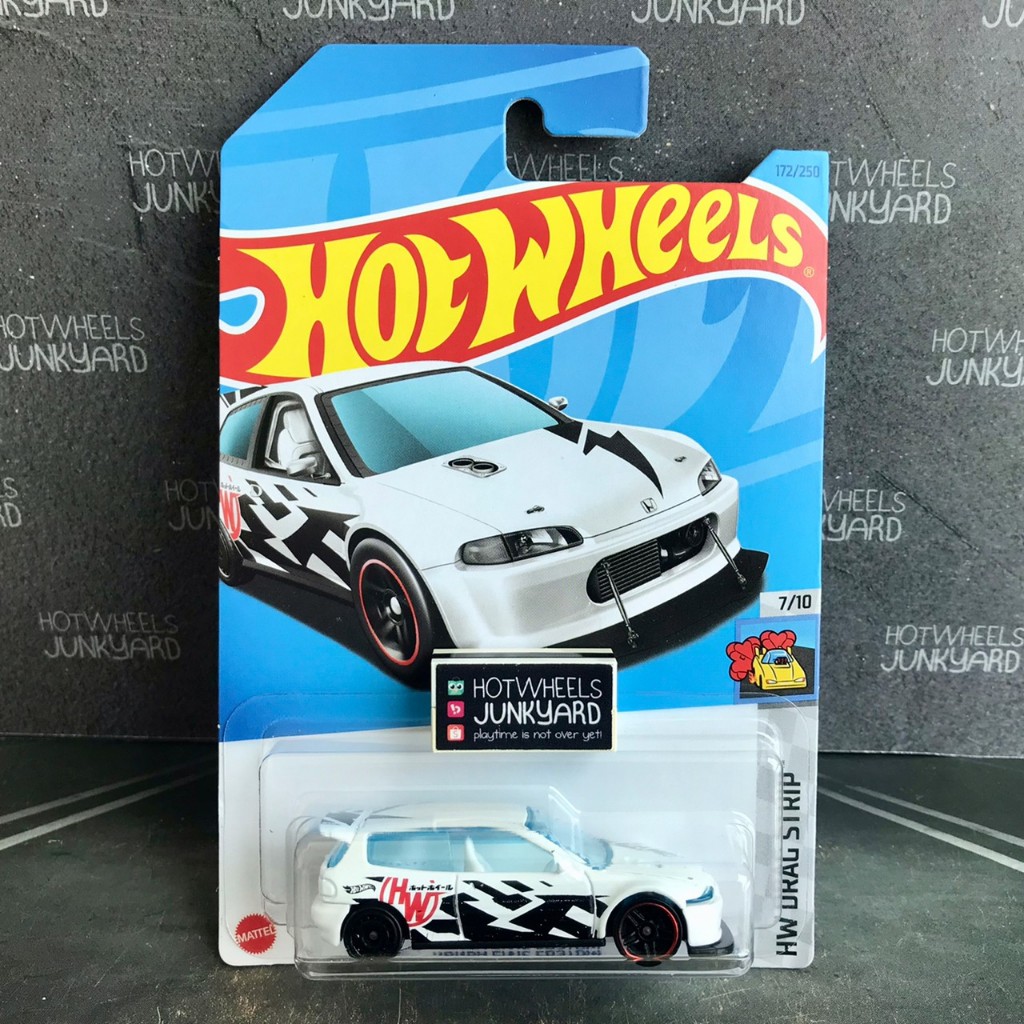 Protector Hot Wheels Coche Hot Wheels Honda Civic Custom - Edición Drag Strip 2023 Honda Civic Custom Hw Drag