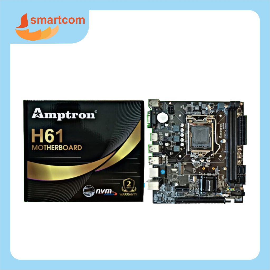 Jual Motherboard Amptron H61 LGA 1155 NVMe Mainboard | Shopee Indonesia