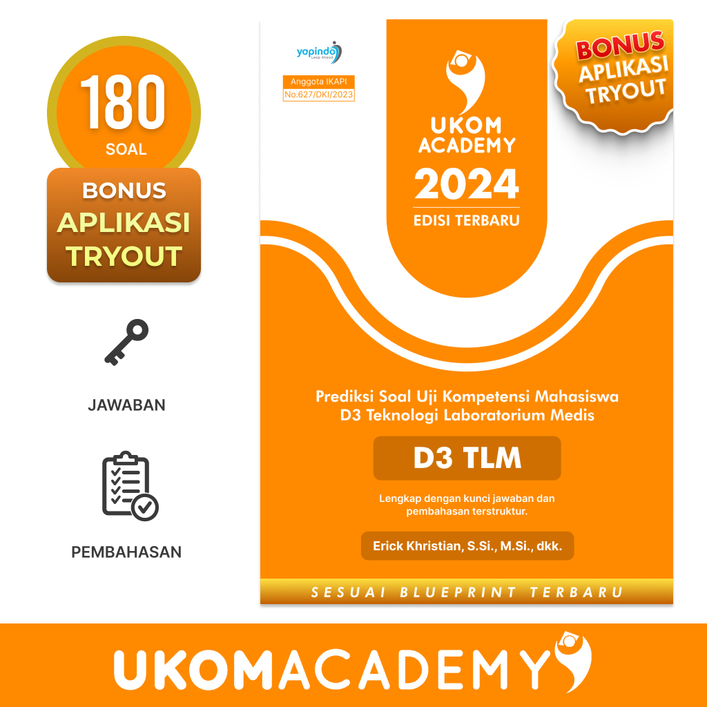 Jual UKOM Academy Buku Prediksi Soal UKOM D3 TLM 2024 | Shopee Indonesia