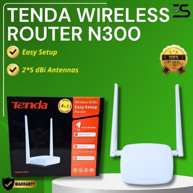 Jual Tenda Wireless Router N301 Easy Setup - Tenda Router | Shopee ...