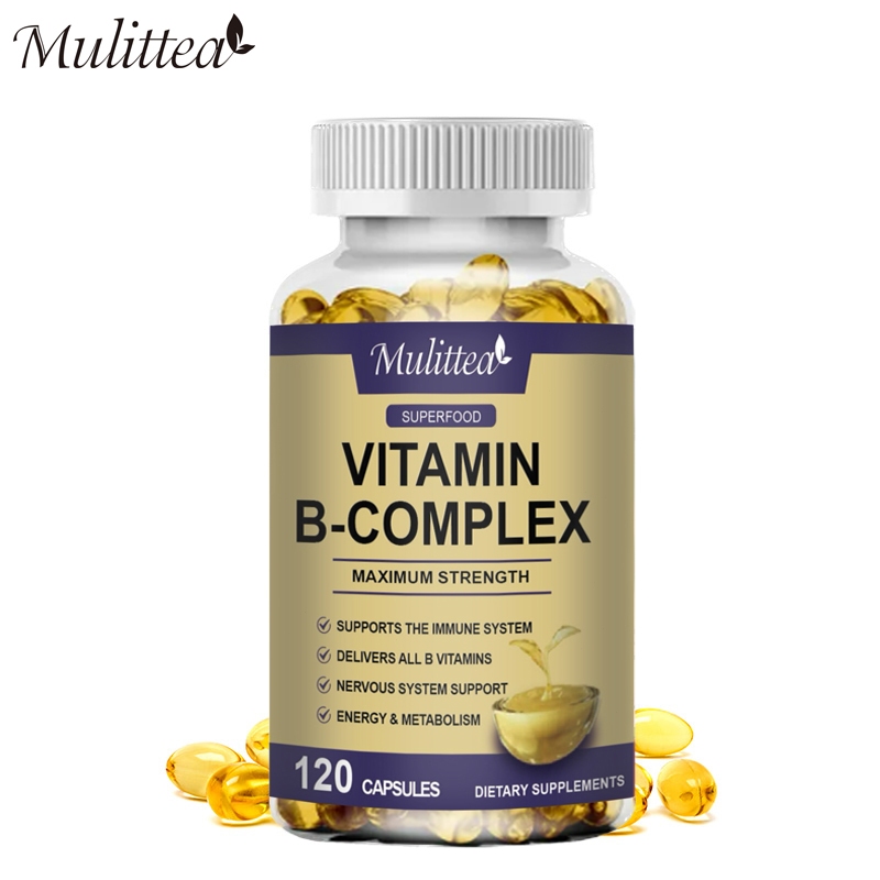 Jual Vitamin B Complex Capsule (B12, B1, B2, B3, B5, B6, B7, B9, Folic ...