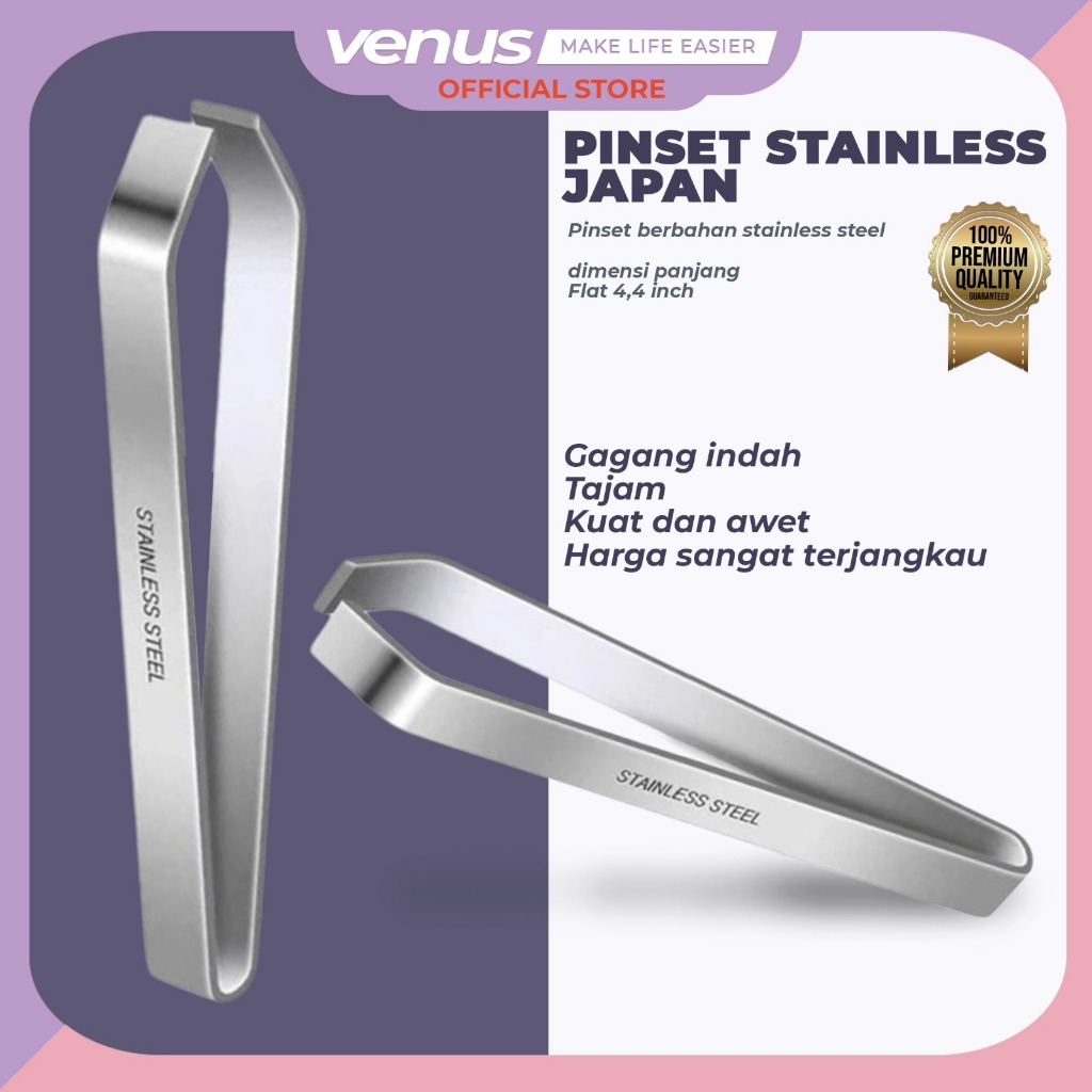 Jual VENUSJKT - (UKURAN BESAR) Pinset Daging Stainless Steel Pinset ...
