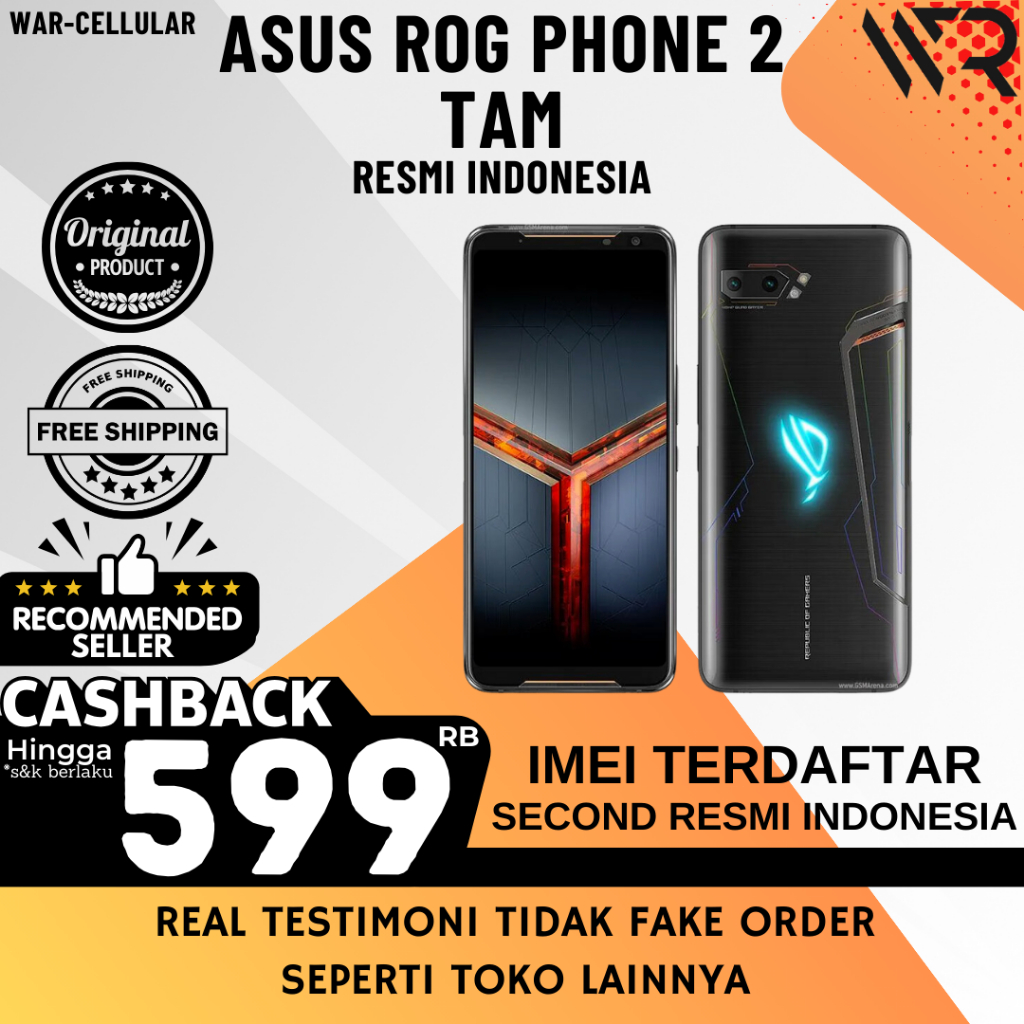 Jual Tam | Asus Rog Phone 2 8/128GB 12/512GB Second Original Resmi ...