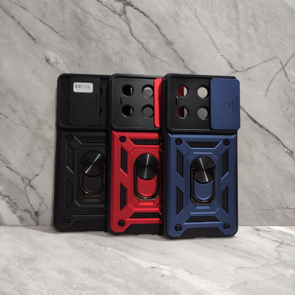 Jual Case Armor Transformer Slide + Ring Redmi Note 13 Pro Plus 5G Note ...